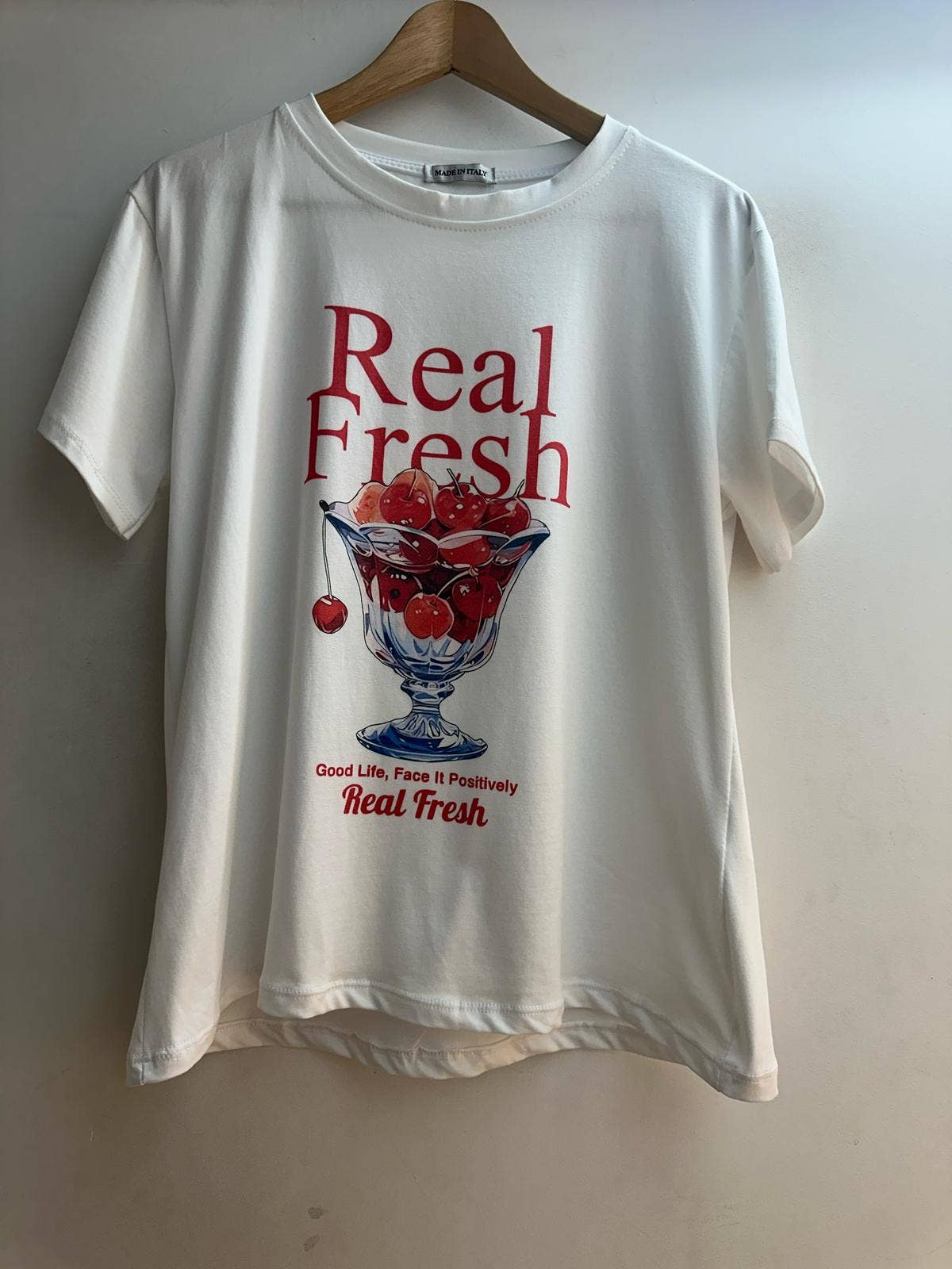 White 25028RF Printed T-shirt for wholesale on Faire0