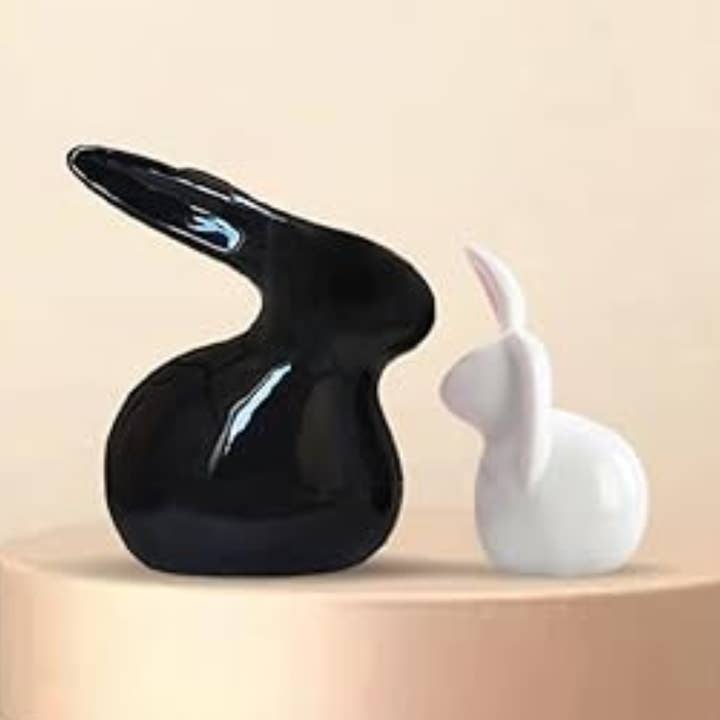 Handmade Ceramic Rabbit Figurines for Home Decore for wholesale by Keeraft