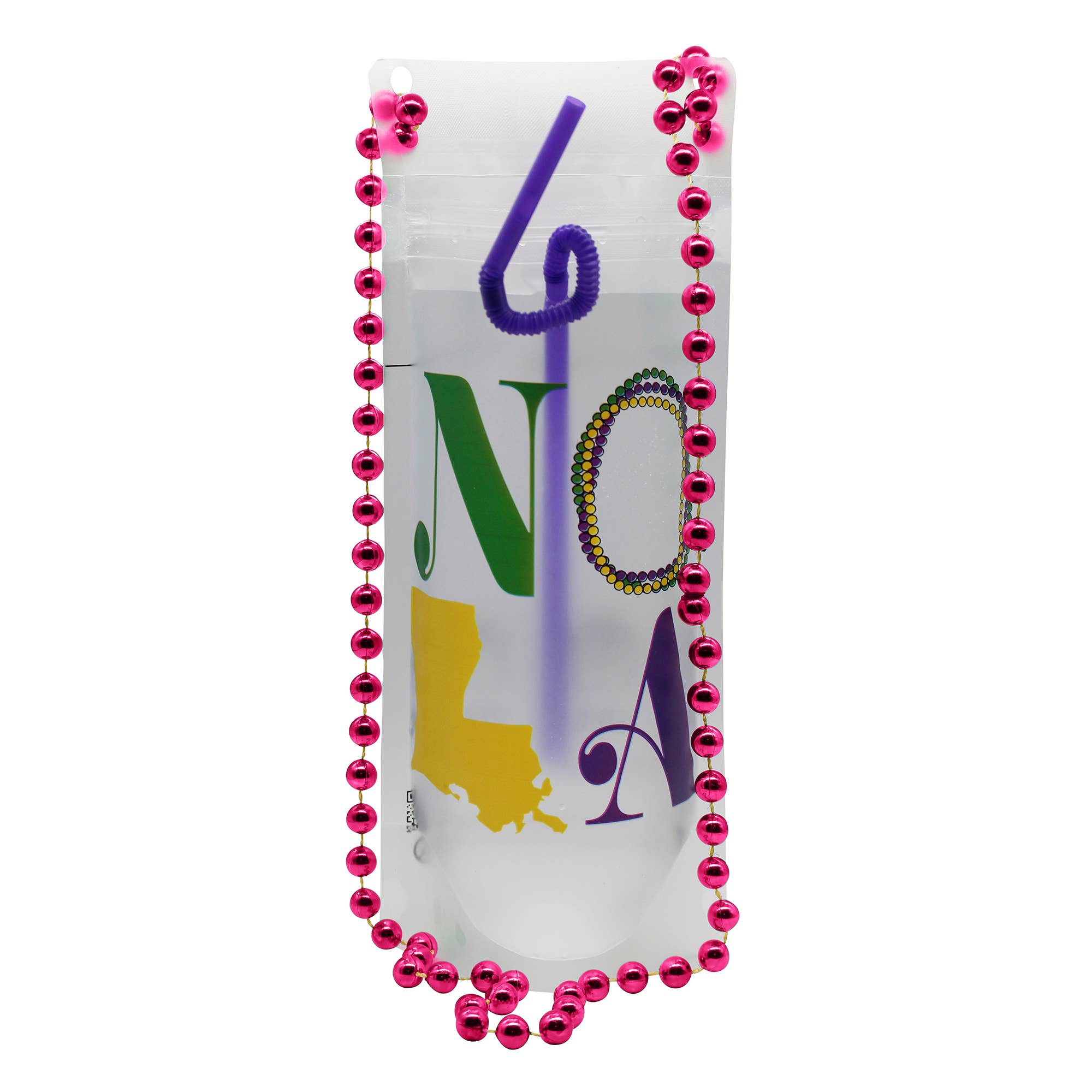 NeckSip – wholesale Party gift – NOLA Mardi Gras - Wearable Drink Pouches (16oz | 2-pk)6