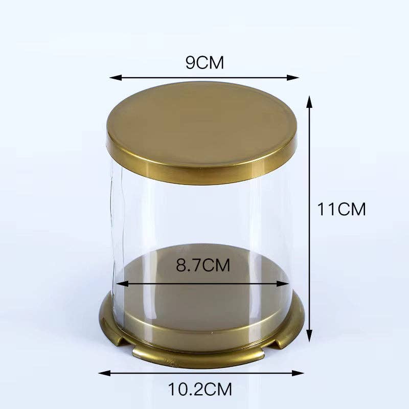Elegant Design Supply – wholesale Cake decorating kit – Mini 2 inch Transparent Clear Box (10pcs/set)3