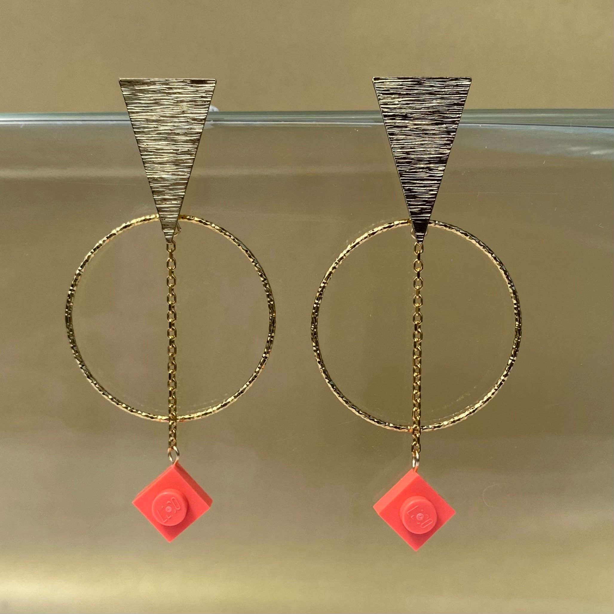 Brique d'Oreille - Vente Boucles d'oreilles pendantes - Boucles d'oreilles ethniques dorées - Les Voyageuses15