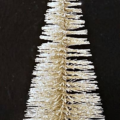 Impressive Enterprises, Inc. - Wholesale Christmas Decoration - M10381CH- 7in Glittered Bottle Brush Pine Tree-CHM-1/48pcs1