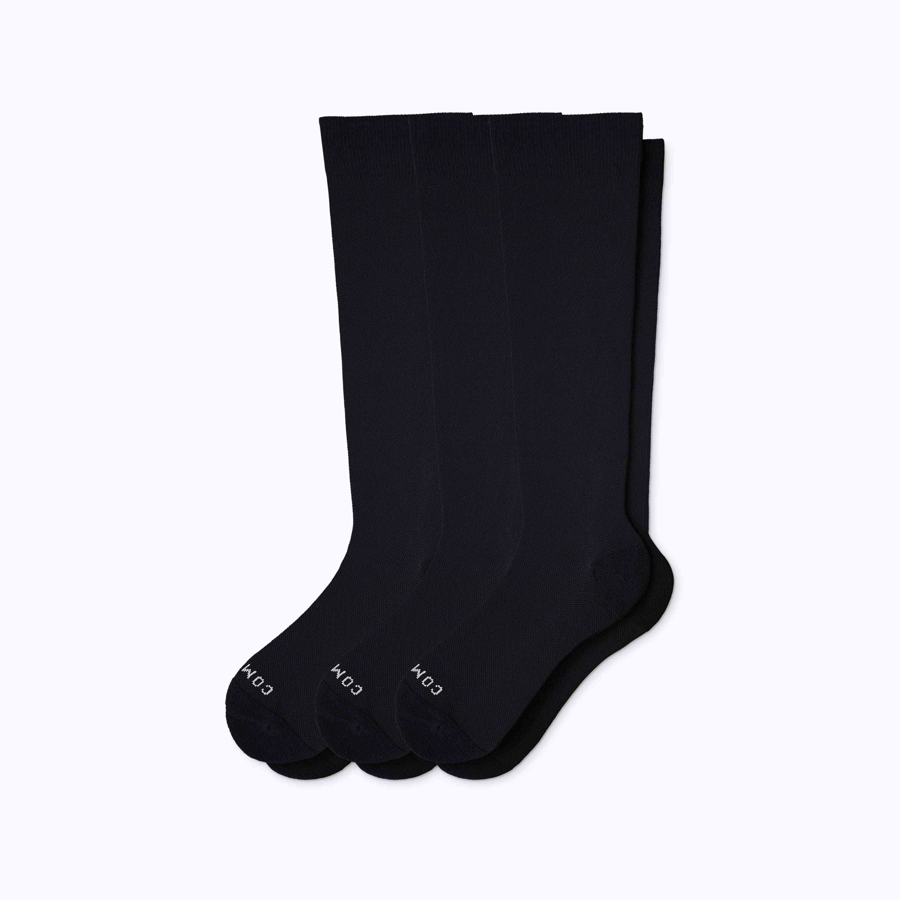 Black Knee-High Compression Socks – 3 Pack Solids for wholesale on Faire
