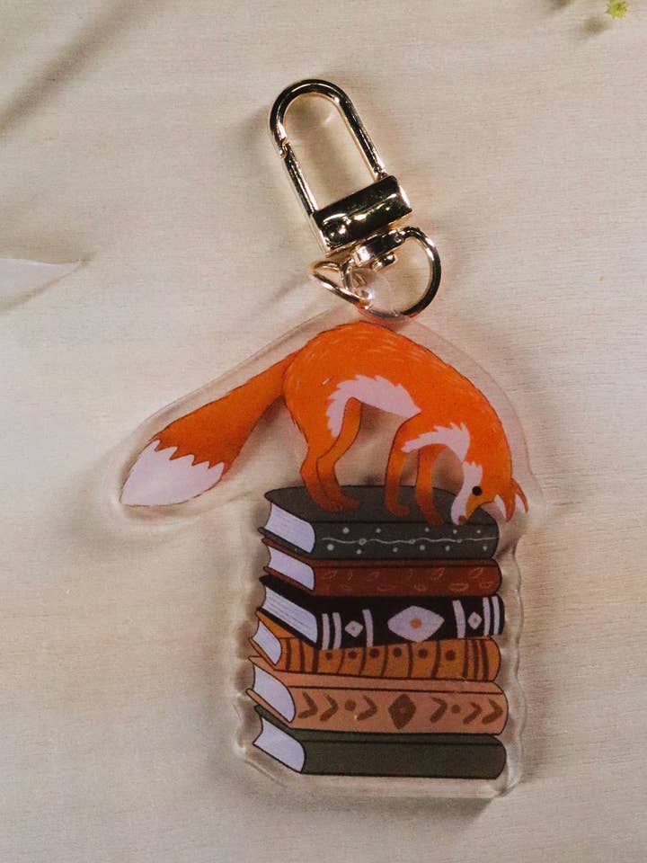 Llavero Foxy Reads para venta al por mayor de cozychillart