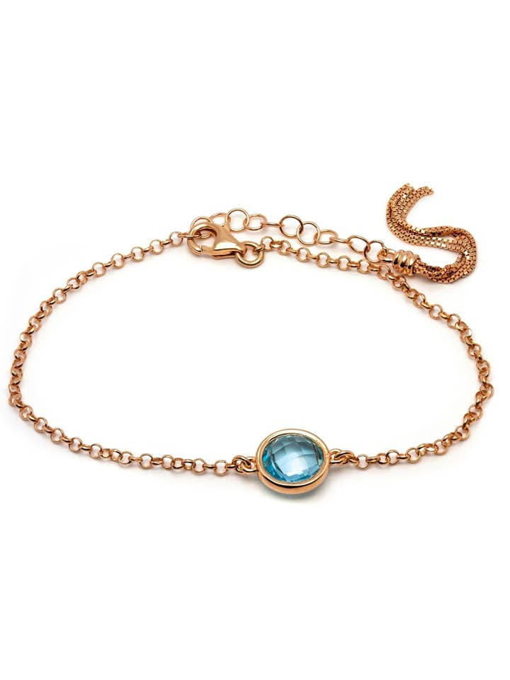 Pulsera Colors Piedra Redonda Topacio para venta al por mayor de THAIS BERNARDES GIOIELLI