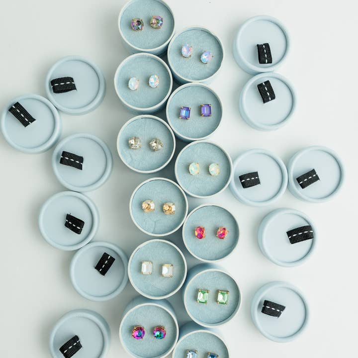 Violet & Brooks - Wholesale Stud/Post Earrings - Crystal Powder Boxed Earring3