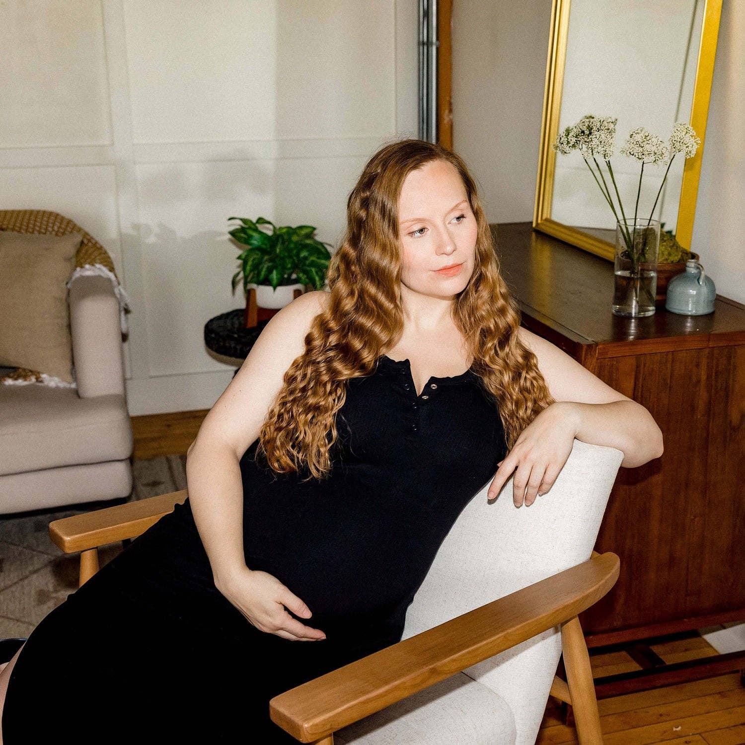 Of an Origin - Wholesale Nursing Dress - Maternity - Organic Cotton Ribbed Knit Tank Dress4