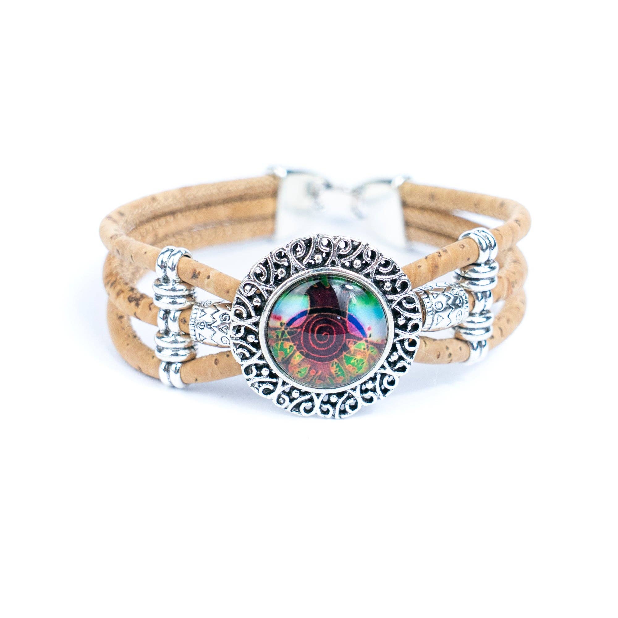 Meninas Bonitas Cork - Wholesale Charm/Dangle Bracelet - Natural cork cord and alloy hardware handmade fashion ladies bracelet BR-469-MIX-5(RANDOM)7