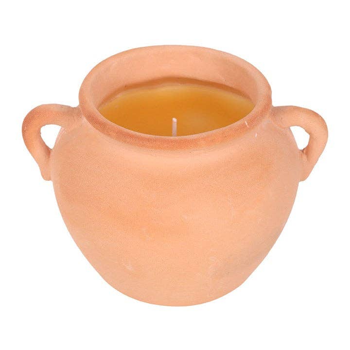 Something Different Wholesale - Vendita all'ingrosso Candela in vasetto - Candela alla Citronella in Vaso di Terracotta1