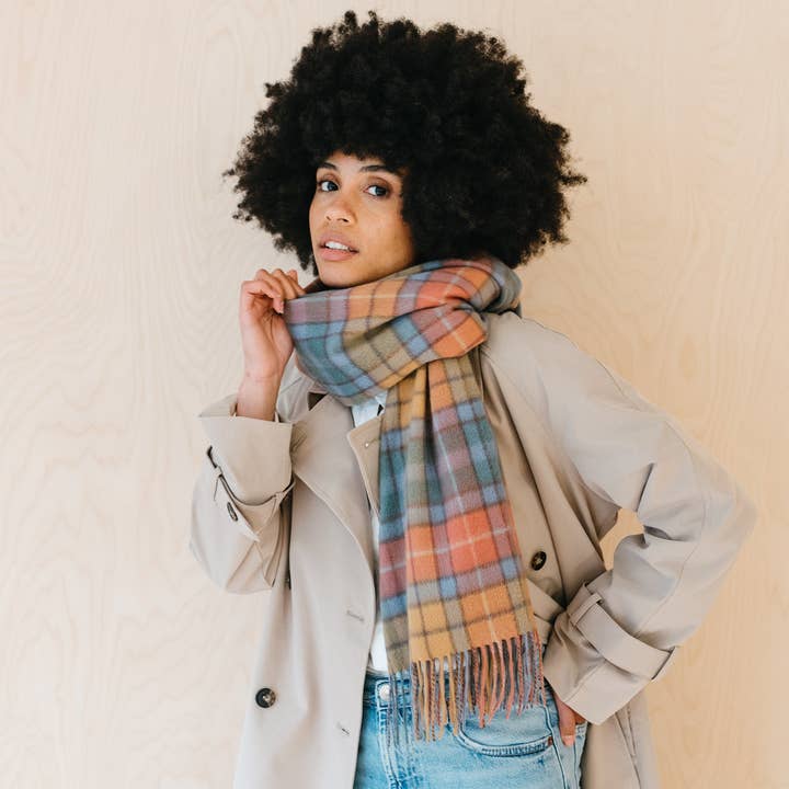 TBCo - Wholesale Sjaal - Uniseks - Sjaal van lamswol in Buchanan Antique Tartan