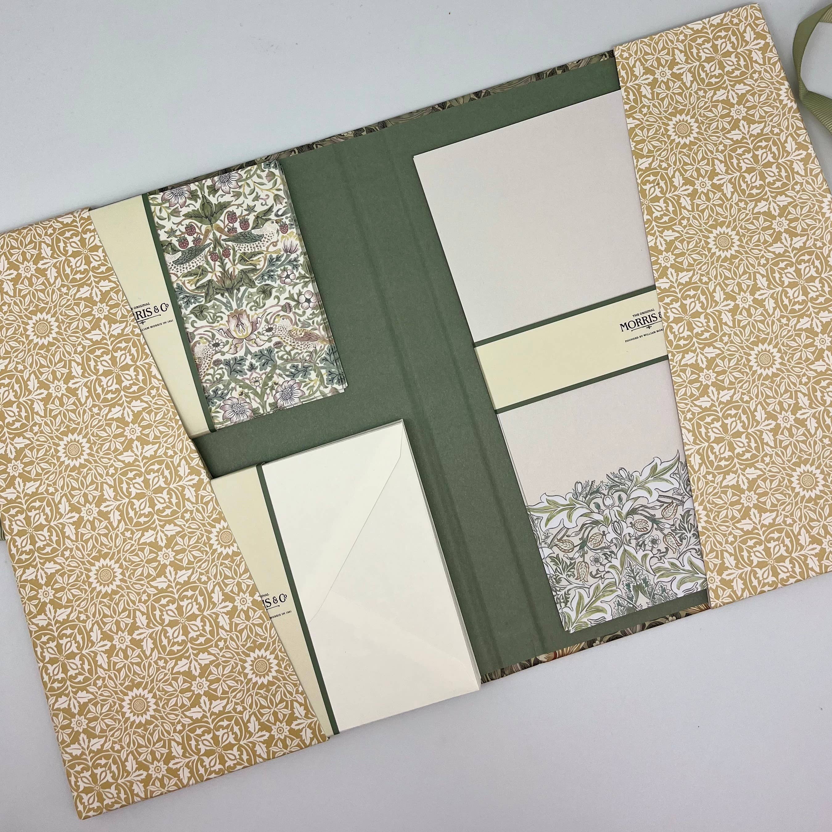 The Great British Card Company (GBCC) Ltd - Wholesale Stationery/Notecard Set - William Morris Letter Writing Set Stationery Gift Organise1