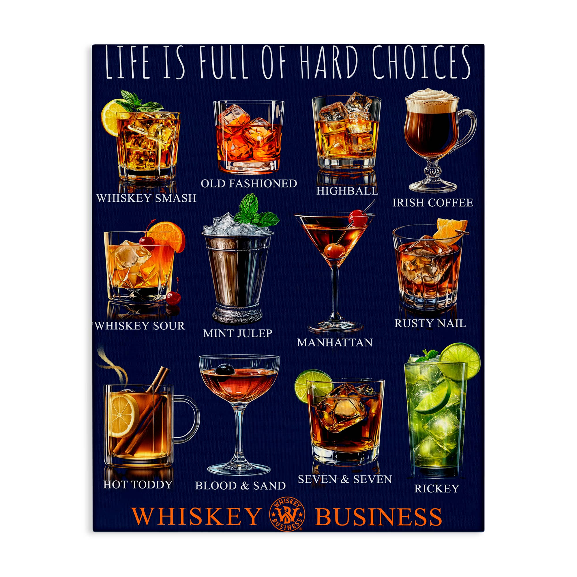 Stupell Industries - Wholesale Wall Sign - Whiskey Hard Choices - Unframed Wall Art5