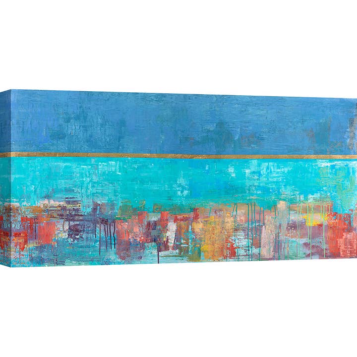 Pintura moderna y abstracta, sobre lienzo: Italo Corrado, Riflessi para venta al por mayor de Selected Artworks Italia