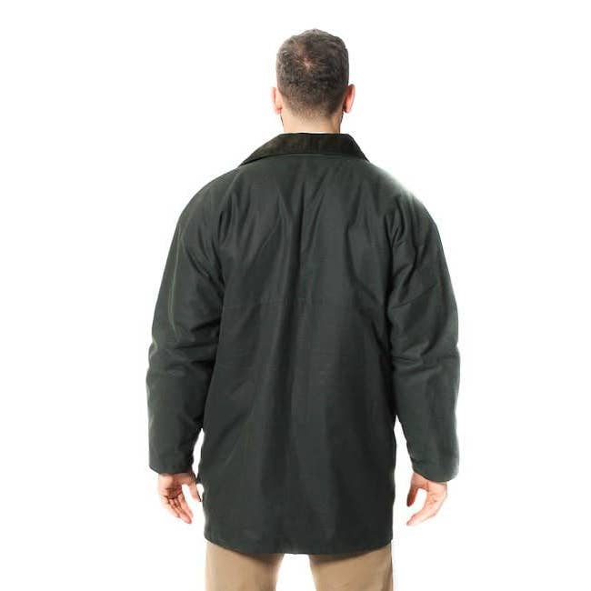 The Scotland Kilt Company – wholesale Jacket – Men's – Mens Cotton Wax Padded Jacket - Olive Green