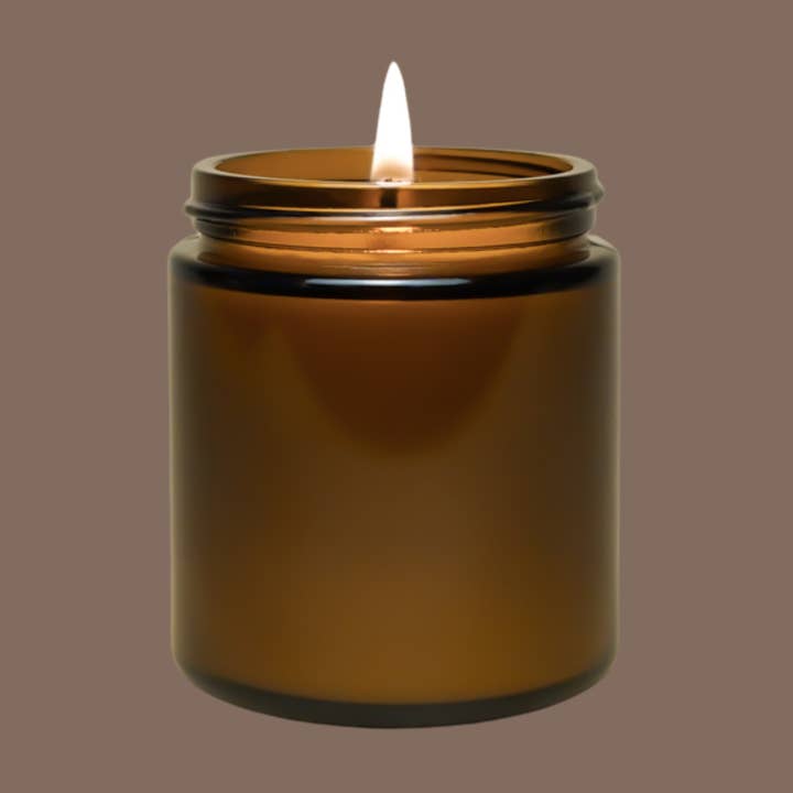 gold + ivy - Wholesale Jar/Filled Candle - Custom Branded Soy Candles - 3.5 oz - Amber0