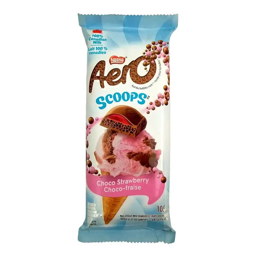 Echo Sales America - Vendita all'ingrosso Barretta di cioccolato - Aero Scoops Choco Strawberry  SCADENZA BREVE 25 NOV 20250