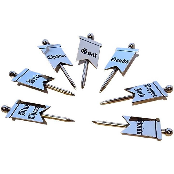 Stainless Steel Cheese Markers Set for wholesale by Kalisee