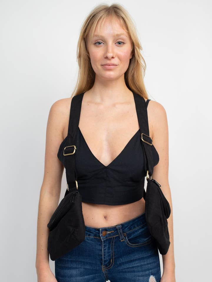 Saddlebags Festival Vest Bag for wholesale by Lakhays Collection Inc.