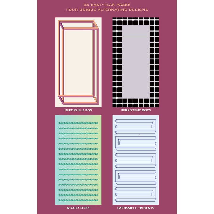 Unemployed Philosophers Guild - Vente Blocs-notes - Bloc-notes sur les illusions d'optique1