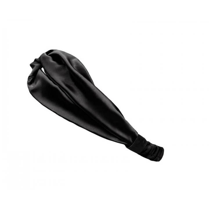 ilks - Wholesale Haarband - Dames - Zijden hoofdband zwart