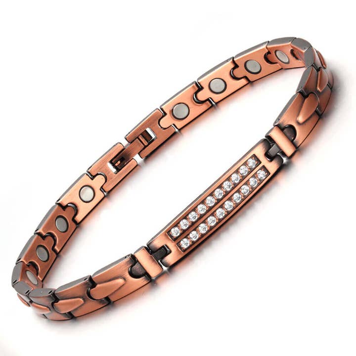 LM 05 Link Copper Magnetic Bracelet for wholesale by COPPER ARTS INC.