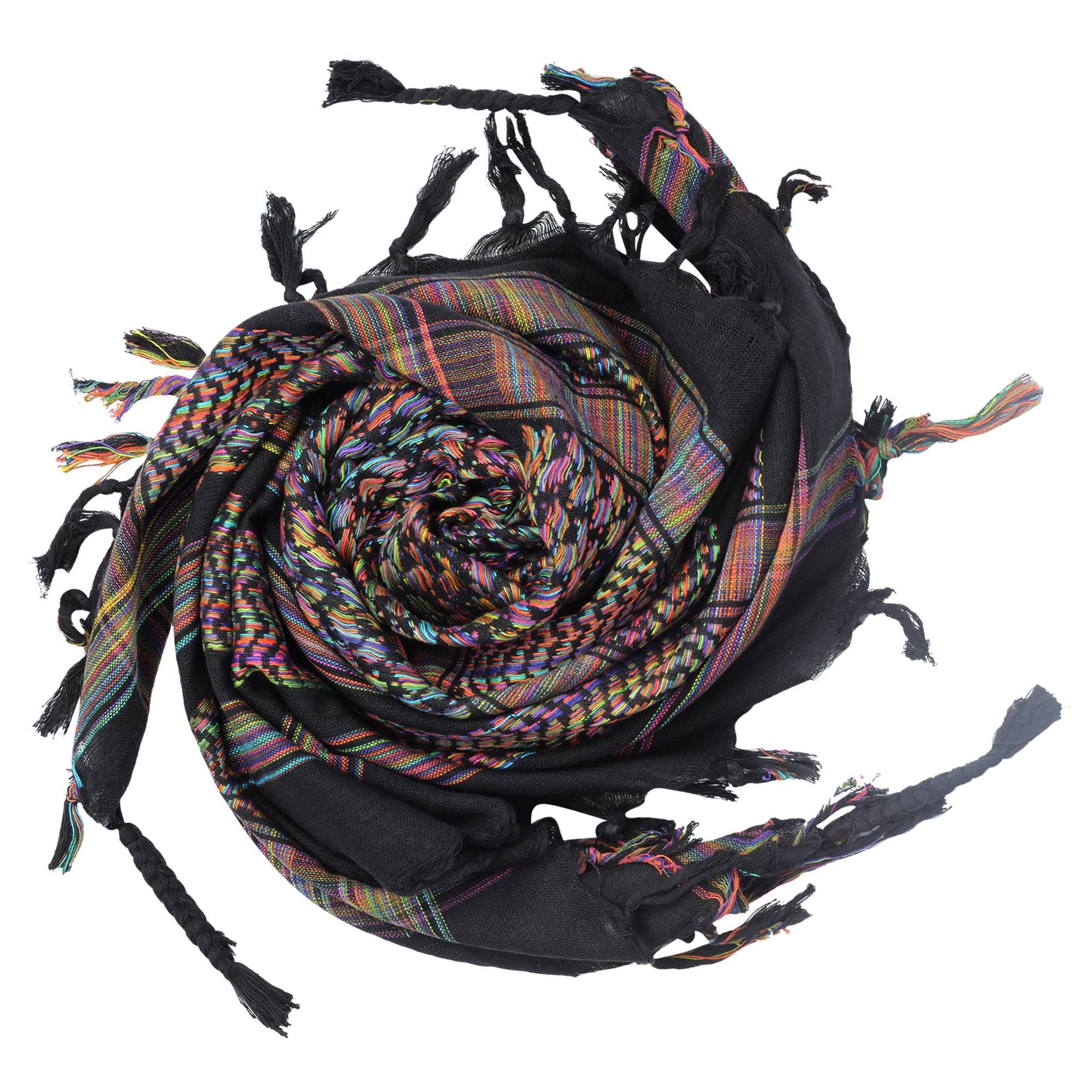Tribal Trade GmbH - Wholesale Scarf - Unisex - Colorful multi-colored 03 Kufiya PLO scarf1