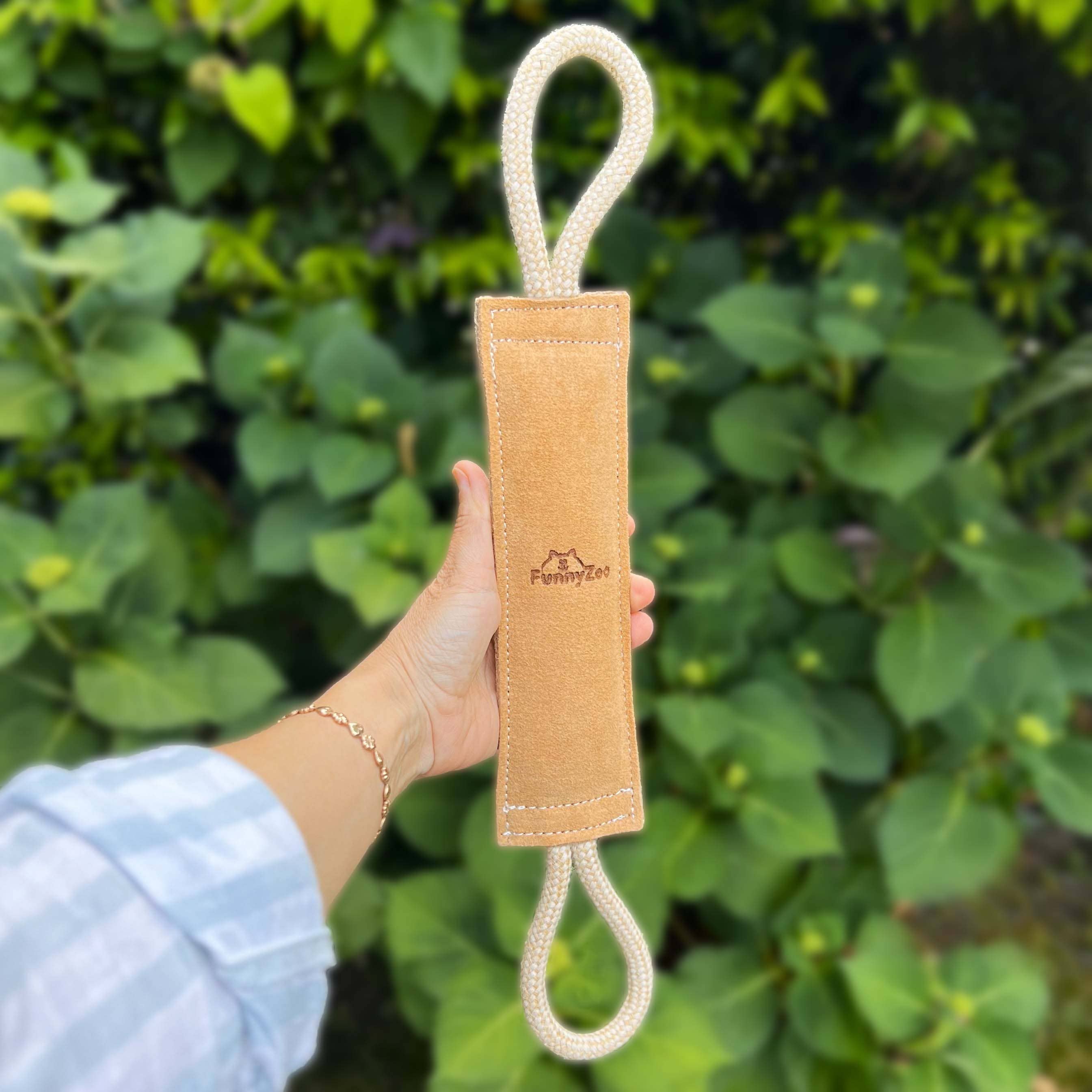 Funny Zoo - Wholesale Pet Rope Toy - Dog - Suede sleeve with double handle6