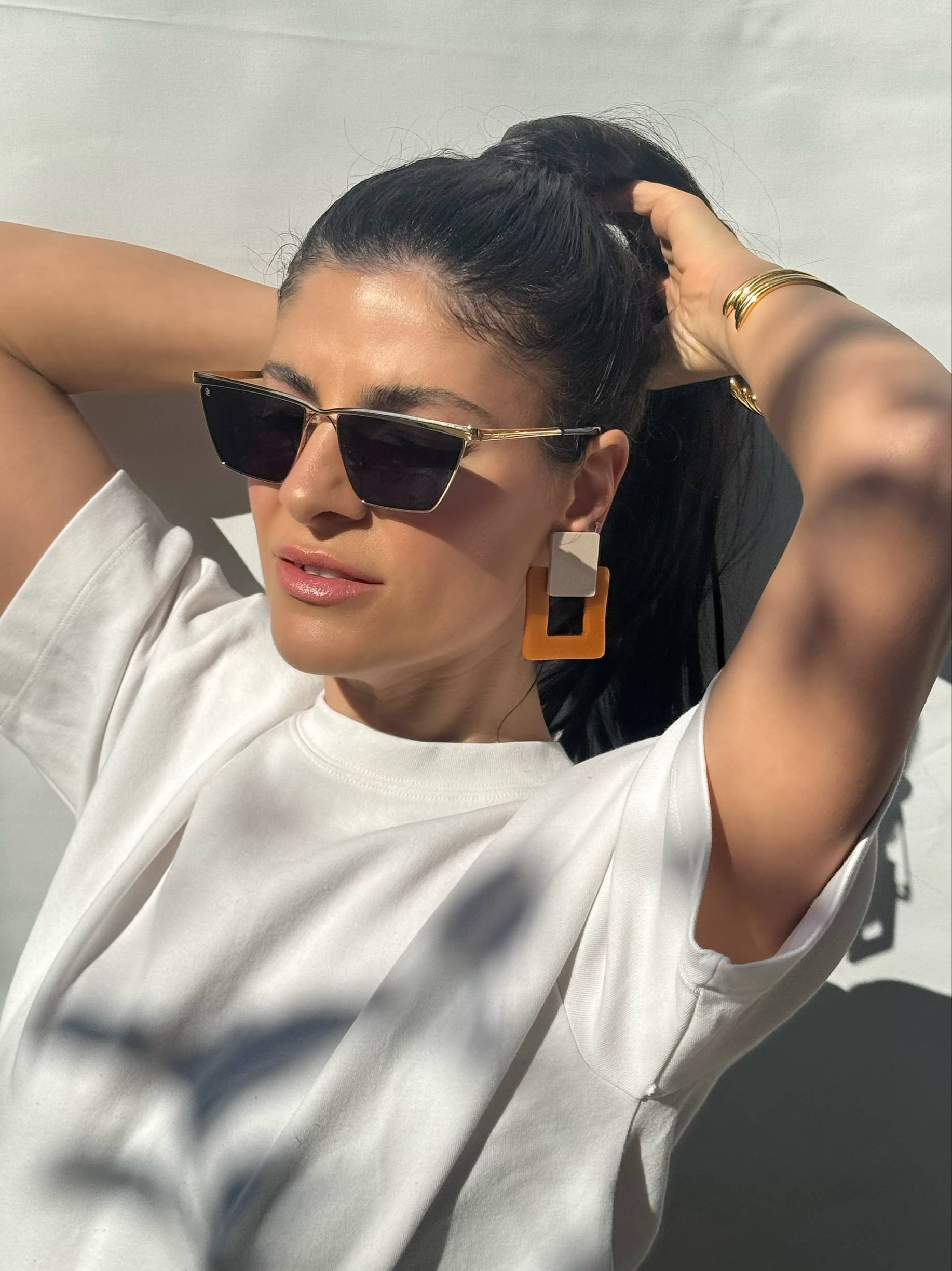 Christina Christi - Wholesale Clip-On Earrings - Colorful Square Earrings, Clip On Earrings Women, Geometric4