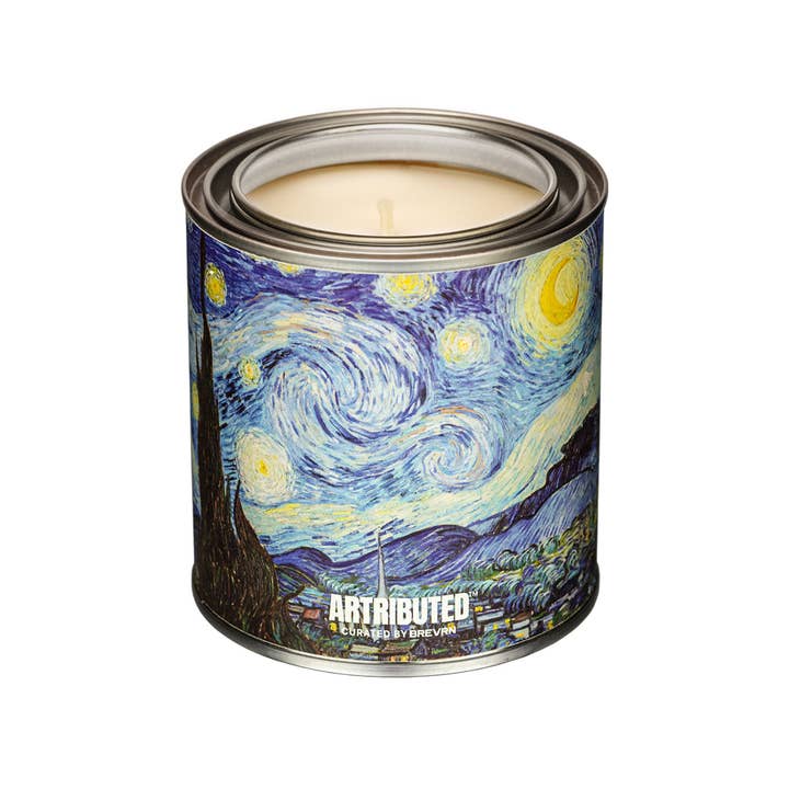 Candier – Engroshandel Glaslys – Van Gogh Stjernenat Sojavoks Krukke Fyldt Stearinlys Hjemmedekoration3