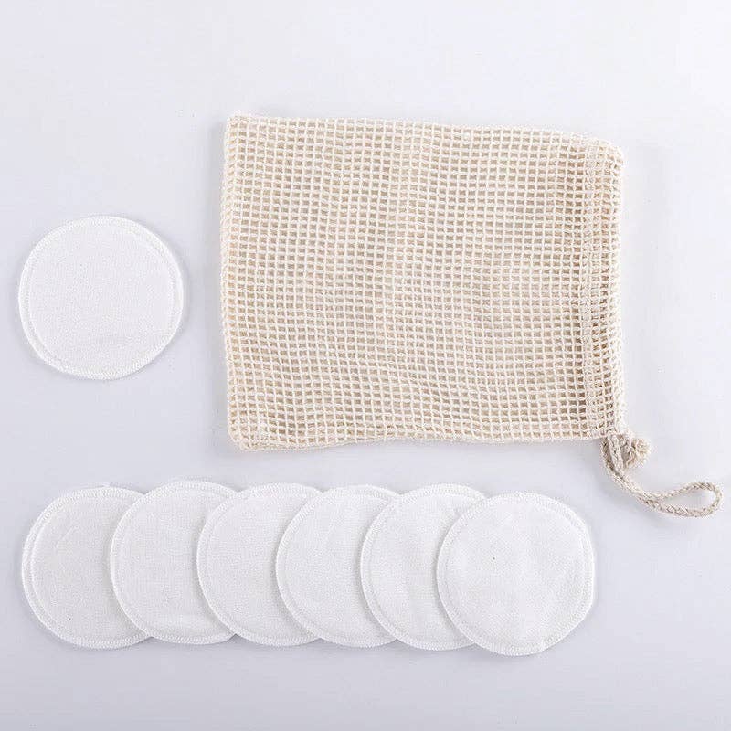 Smile Boutiques - Wholesale Makeup Remover - Reusable Organic Bamboo Cotton Makeup Pads - Set of 10 Pads0