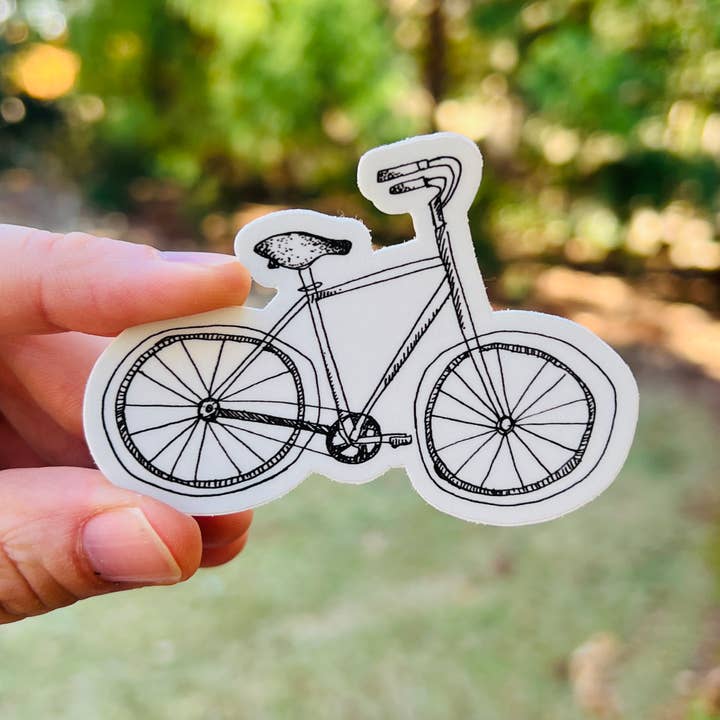 Bicicletta {sticker} per la vendita all'ingrosso da parte di Uncle Dunc's Sticker Shoppe
