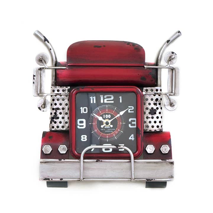 Horloge murale camion rouge pour la vente par Boxman