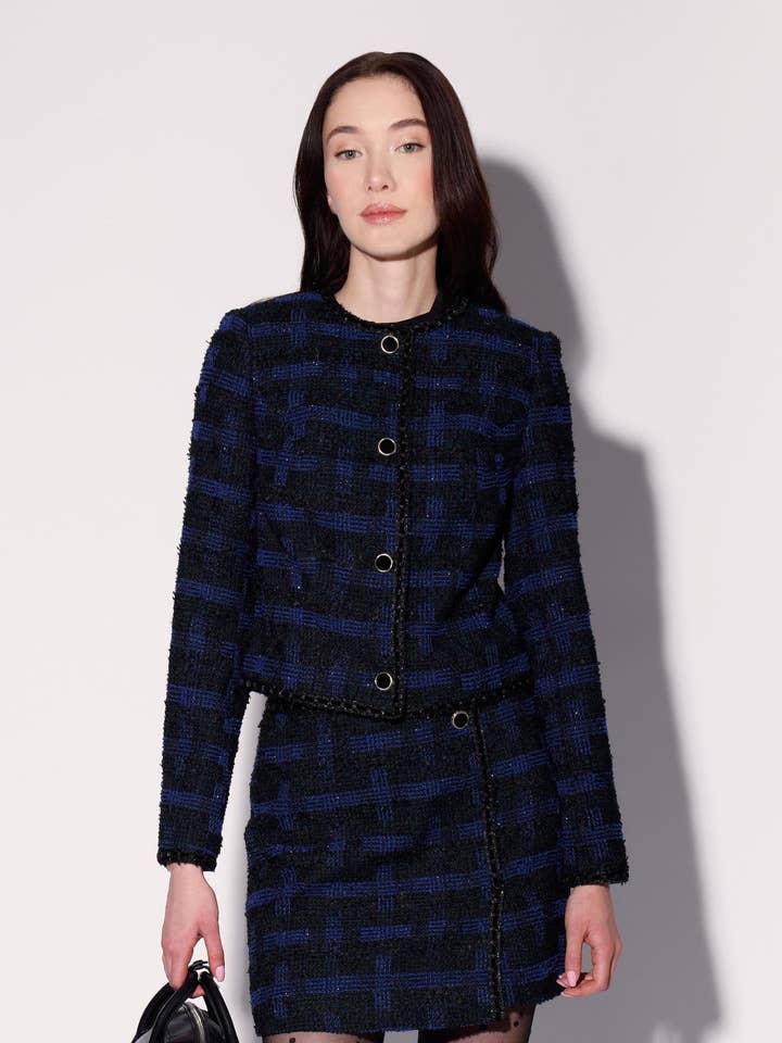 Rhonda Jacket, Empire Tweed for wholesale by Walter Baker