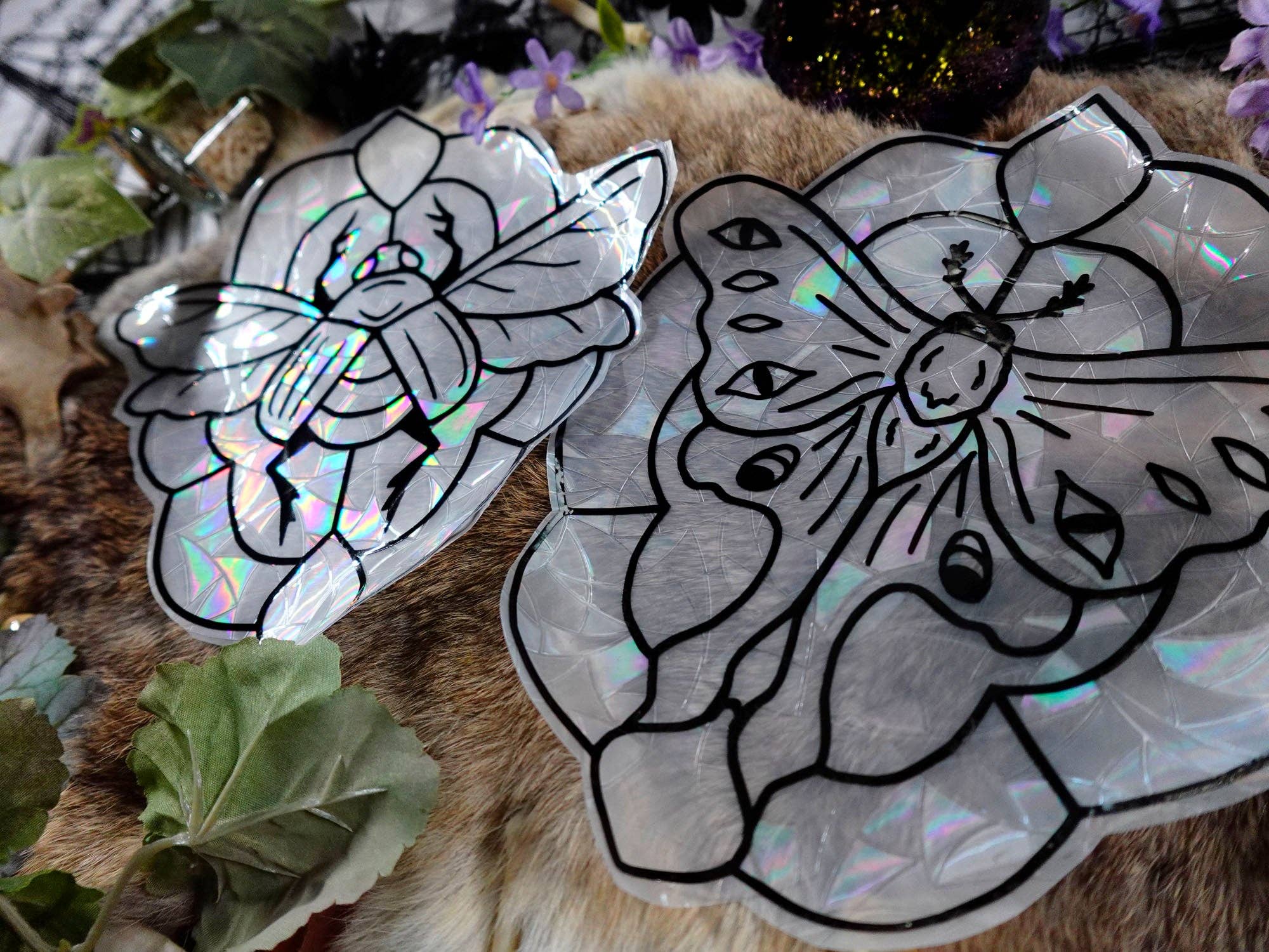 Tia Kinsman - Wholesale Suncatcher - Magic Moth Rainbow Window Cling4