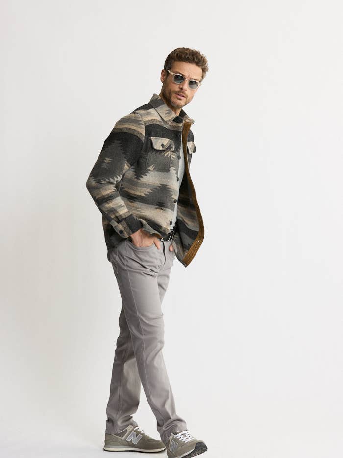 JACHS NY - Wholesale Button Down Shirt - Men's - Unlined Wool Blend Overshirt9