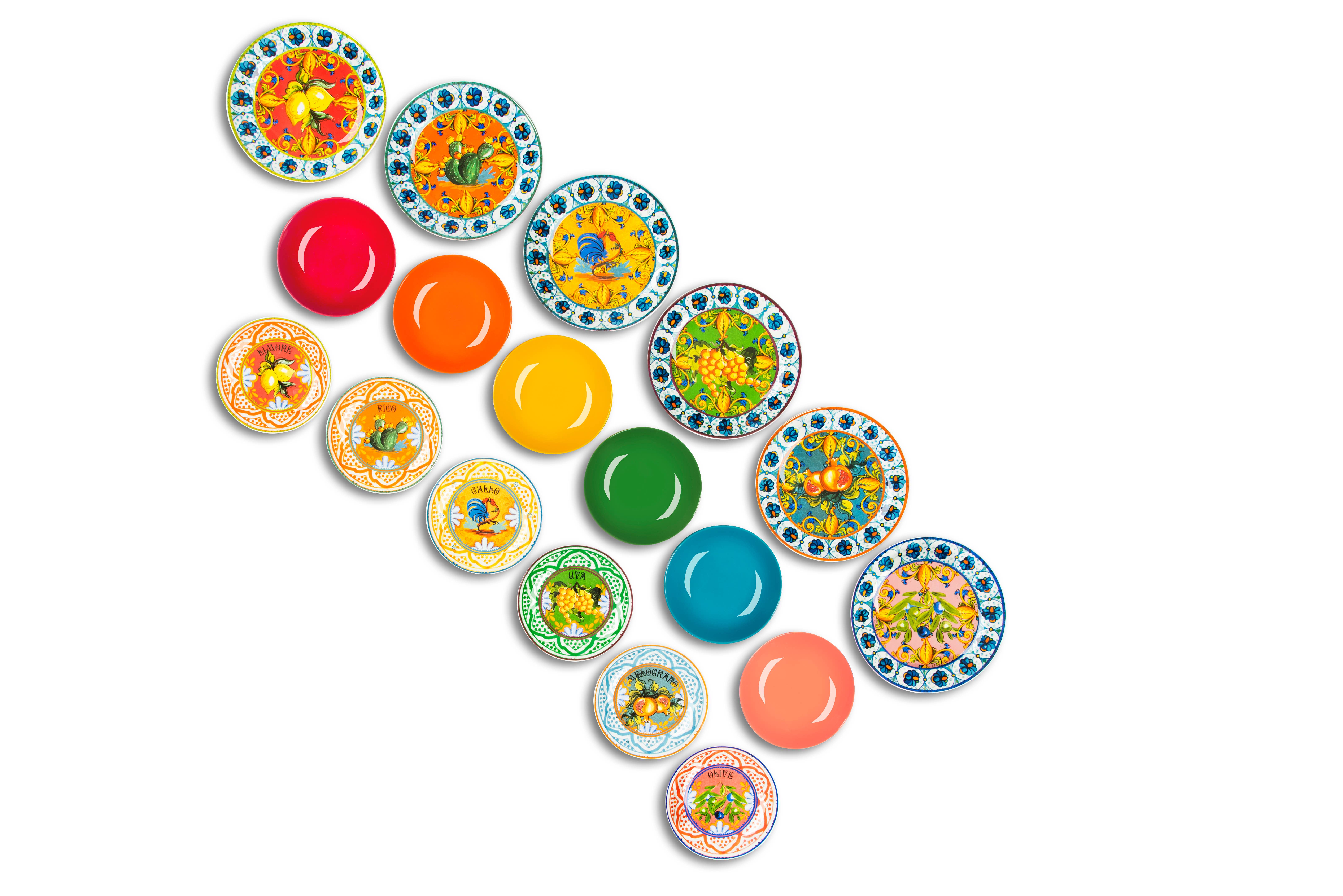 multicolour 18-Piece Dinnerware Set Bari Vecchia for wholesale on Faire1