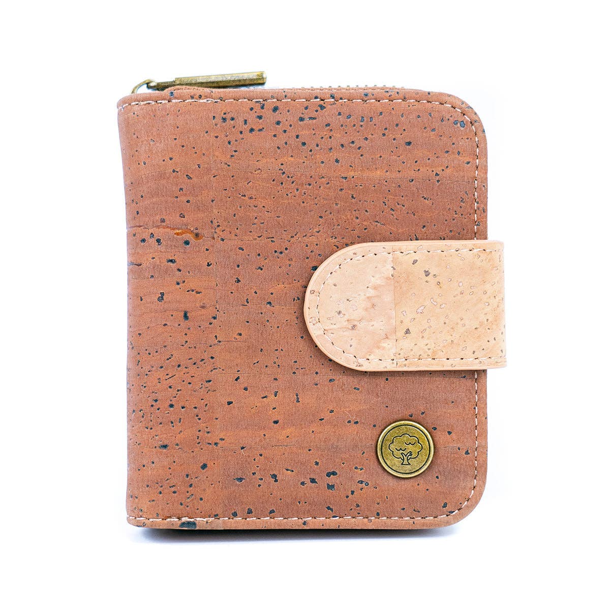 Meninas Bonitas Cork - Wholesale Wallet - Women's - Stylish Solid-Color Cork Women's Short Wallet BAG-23536