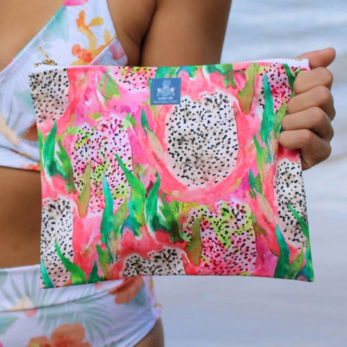 Dragon Fruit - Small Pouch or Medium Pouch for wholesale by Aubrey Emi Designs