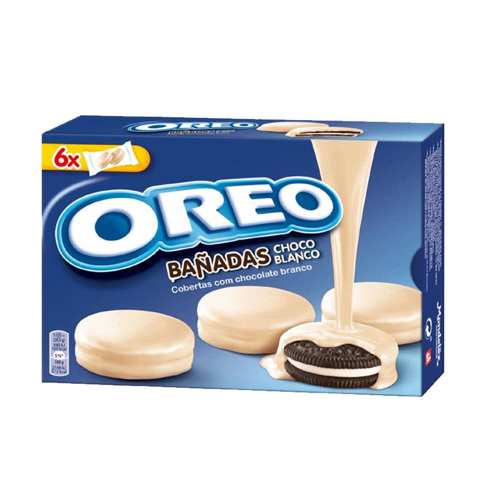 Snacky Candy - Wholesale Chocolate Covered Sweets - Oreo Banadas White Chocolate 246 gram 10 count (exotic)0