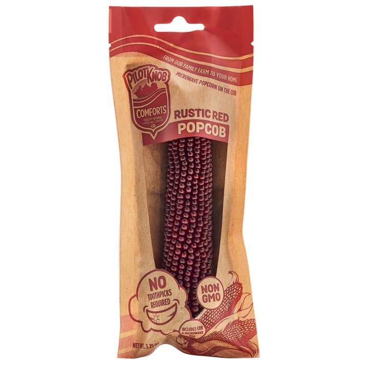 Pilot Knob Farm - Wholesale Popcorn - Popcob, Microwave Healthier - Hull-Less, Rustic Red Popcorn