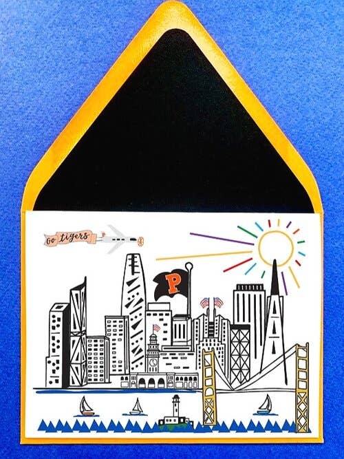 Princeton Tigers, Mighty San Fran - Set of 10 Cards for wholesale by Mighty Violet Design