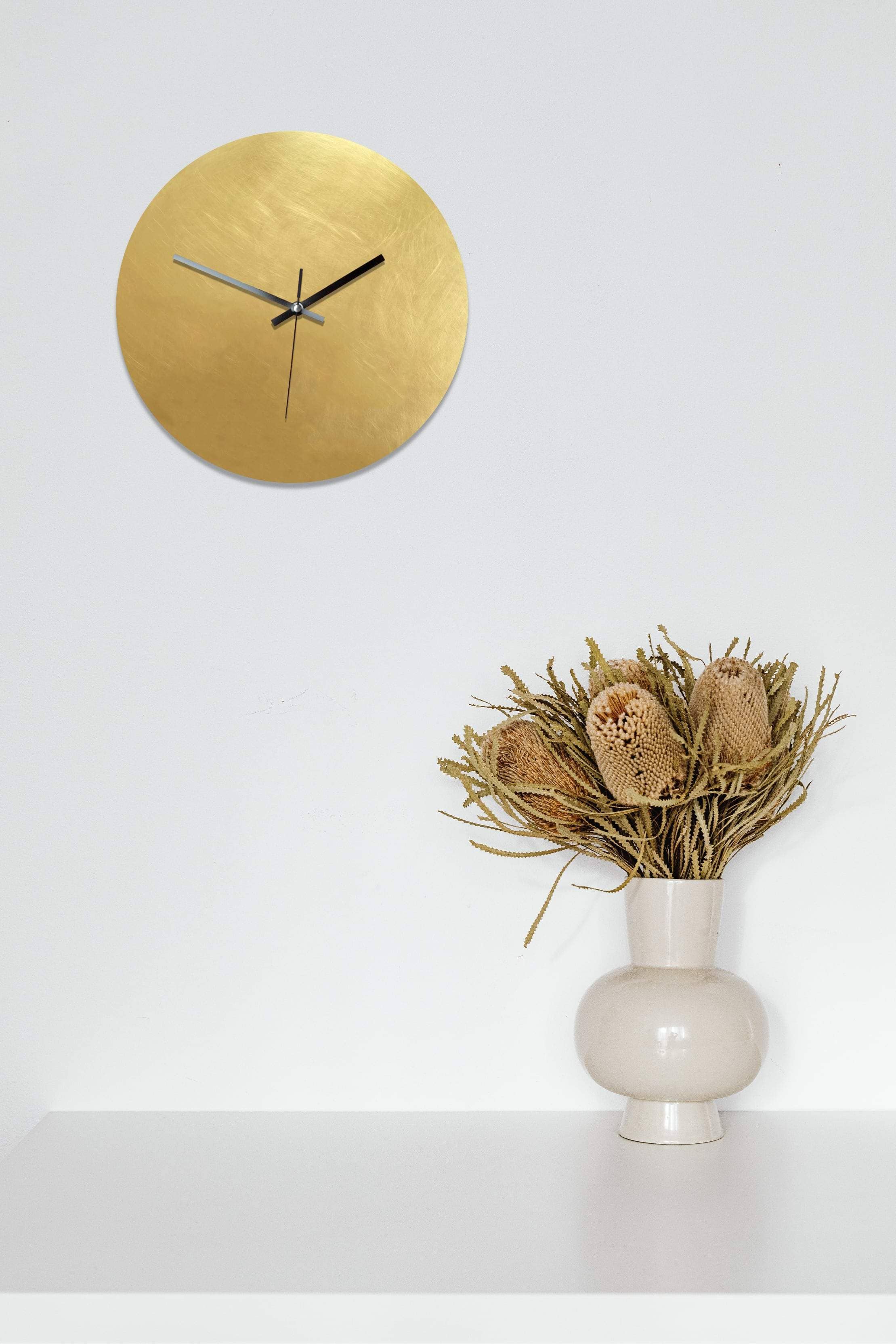 Calvill – wholesale Väggklocka – Pure Brass - väggklocka i mässing - flera storlekar2