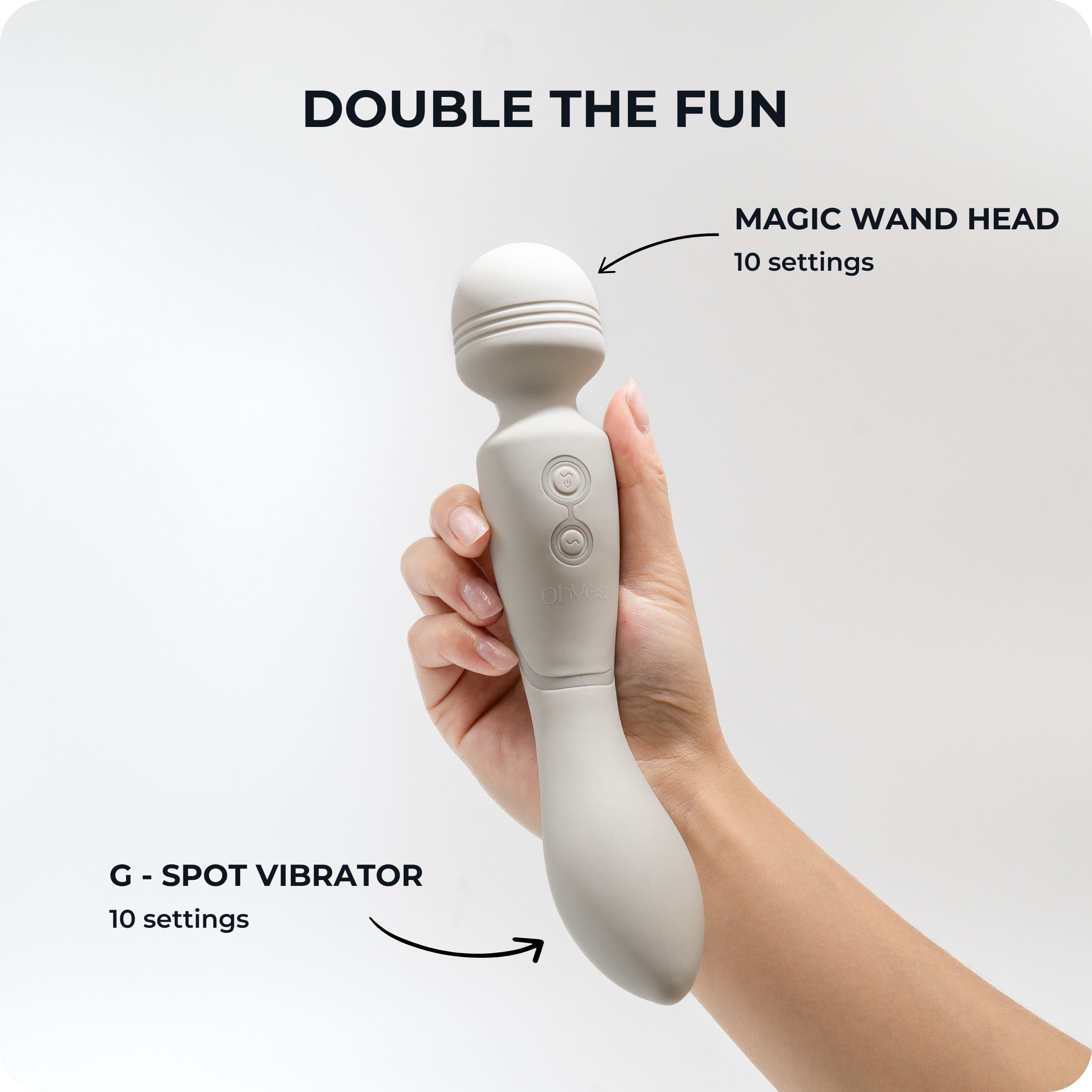 ohyes - Wholesale Sex Toy - OHYES Magic Wand Vibrator - Dual Wand and G Spot Massager7