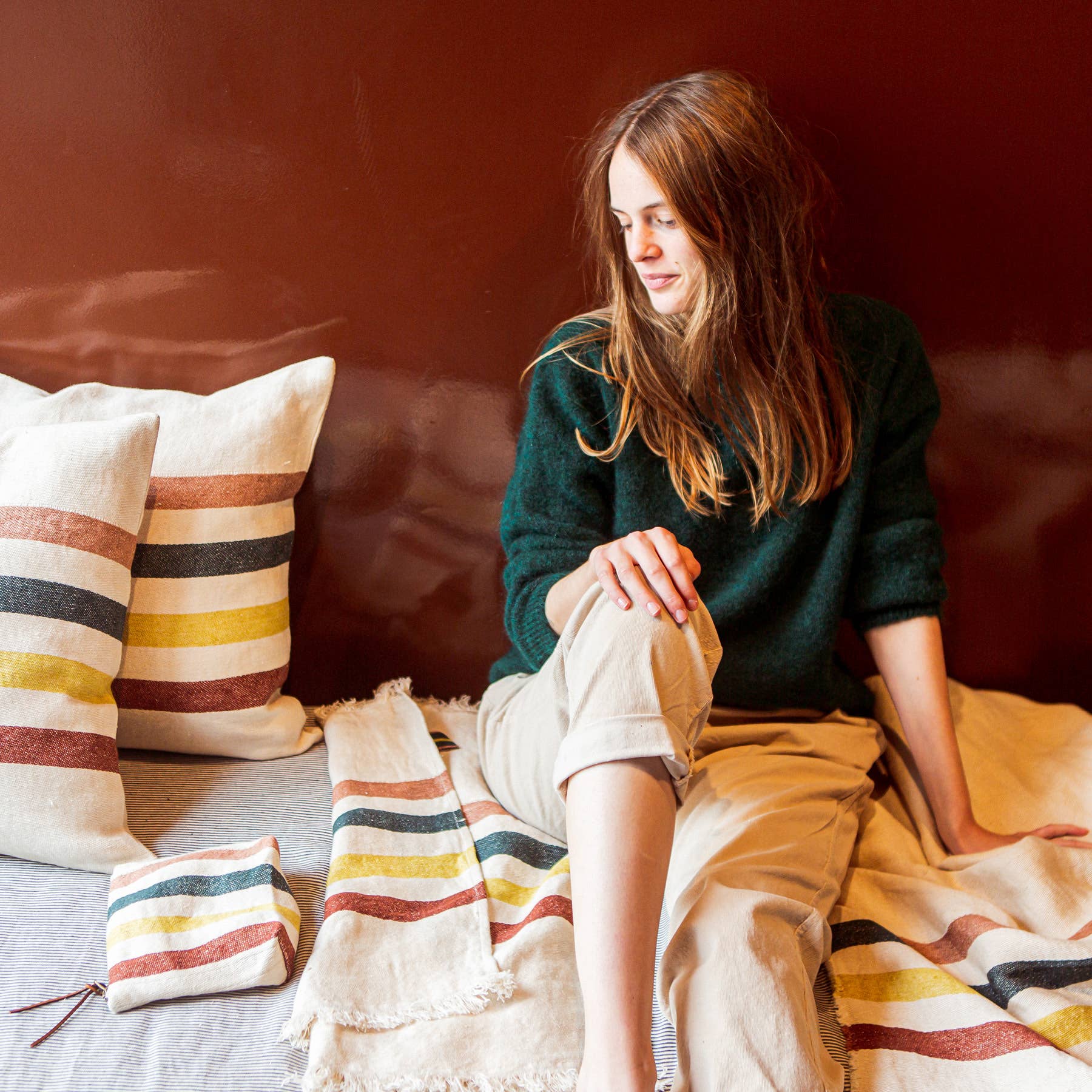 Libeco Home - Wholesale Throw Blanket - The Belgian Towel Fouta 110x180cm38