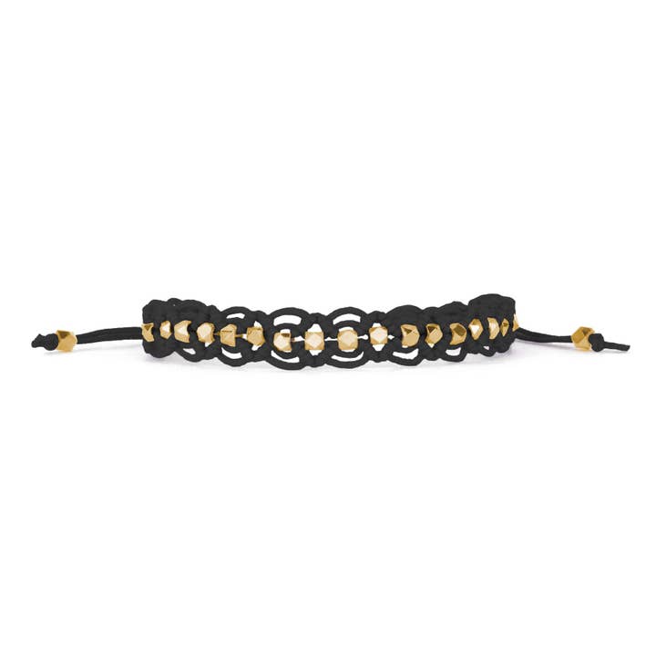 Theia Friendship Bracelet | Black for wholesale by Corda