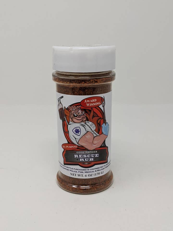 Rescue Rub 6 oz - All Purpose for wholesale by Code 3 Spices