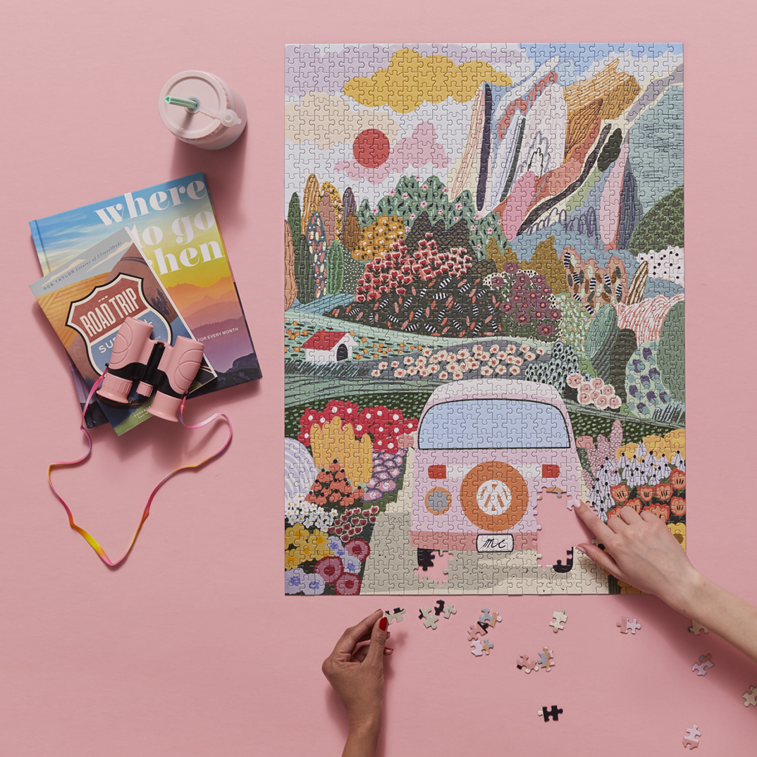 WerkShoppe - Wholesale Puzzle - Adult - Road Trip 1000 Piece Puzzle1