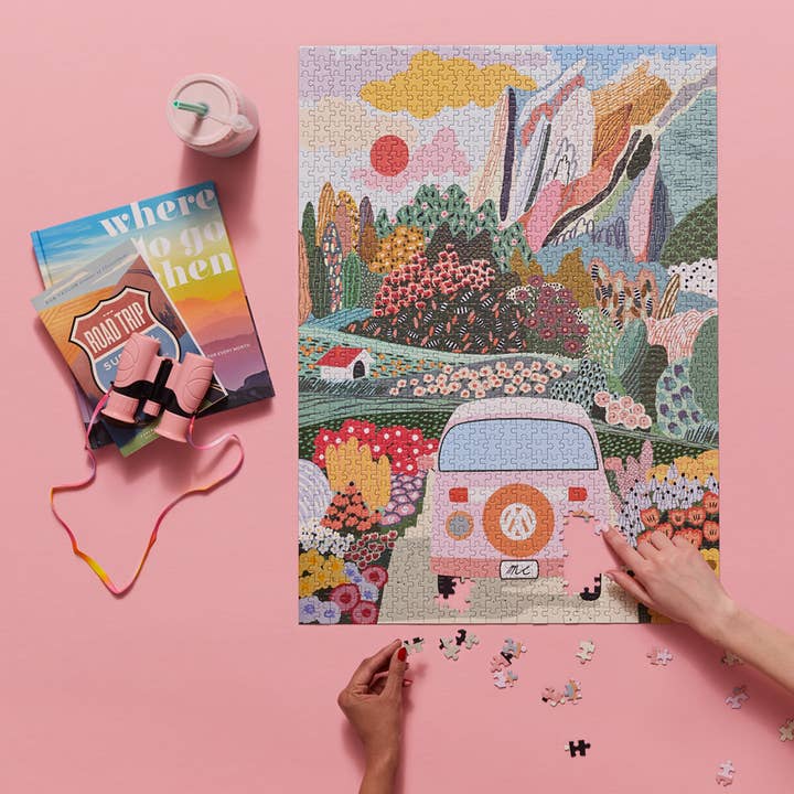 WerkShoppe - Wholesale Puzzle - Adult - Road Trip 1000 Piece Puzzle1