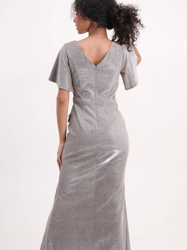 Lautinel - Wholesale Gown - Women's - Slit Bodycon Sequin Evening Dress R1837