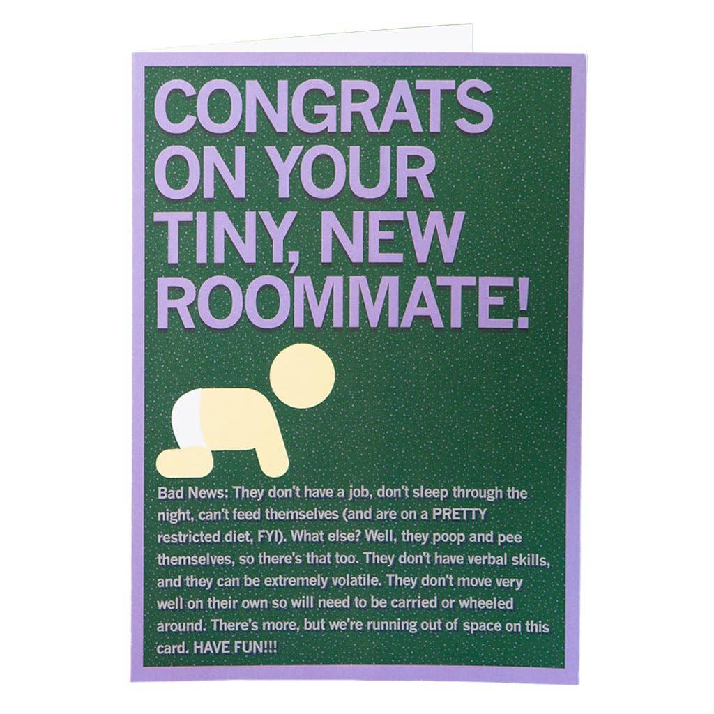 RAYGUN - Wholesale Baby Card - Tiny New Roommate Greeting Card0